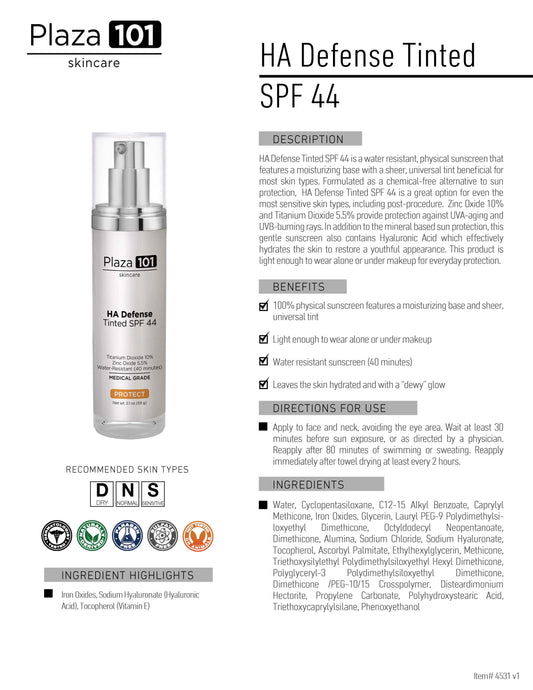 HA Defense Tinted SPF 44