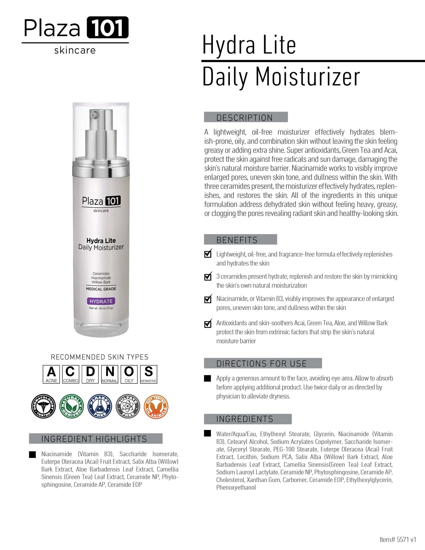 Hydra Lite Daily Moisturizer