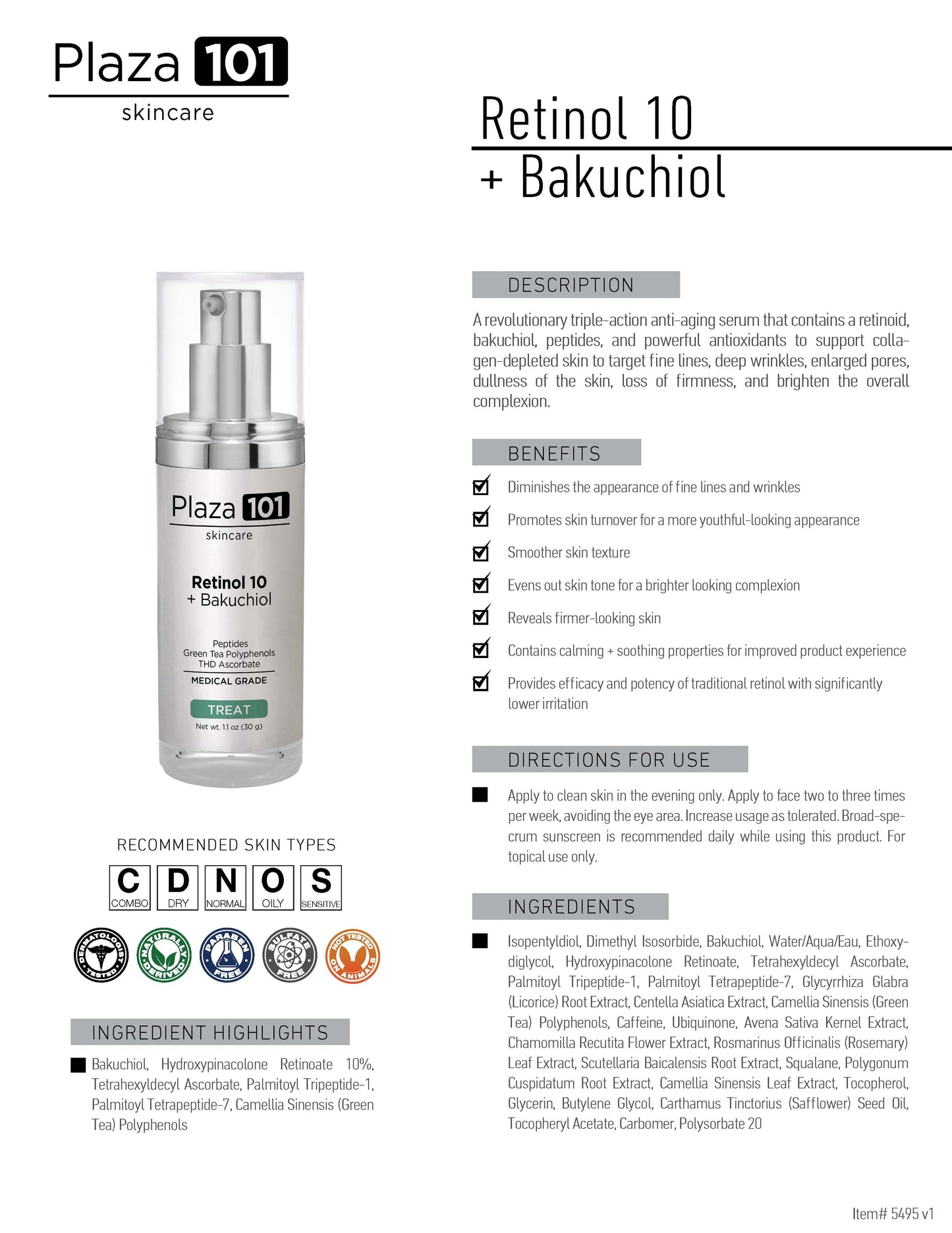 Retinol 10+ Bakuchiol