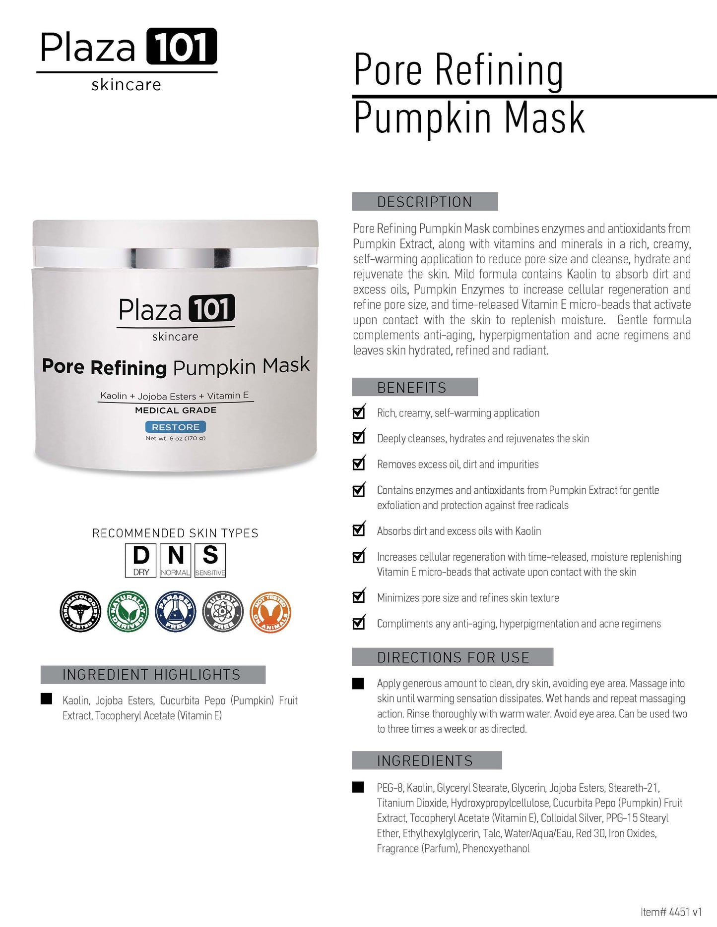 Pore Refining Pumpkin Mask