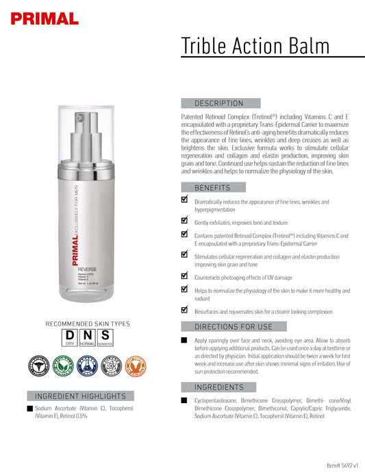 Primal Exclusively for Men Triple Action Balm